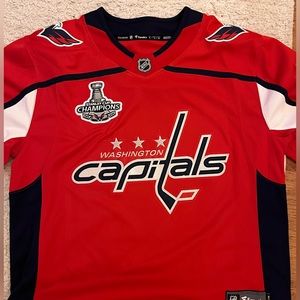 Washington Capitals Jersey w/ Stanley Cup Patch